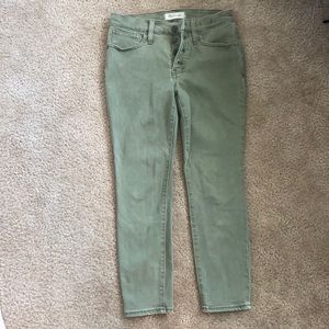 MADEWELL 9” HI RISE SKINNY CROP PETITE
